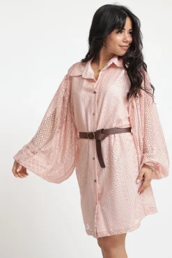 Abito Camicia Corto - Cipria