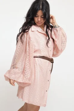 Abito Camicia Corto - Cipria