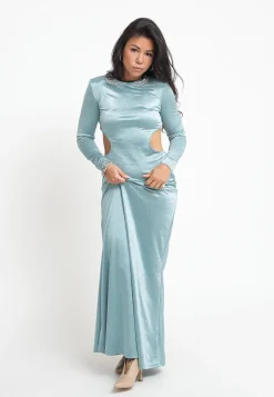 Abito Lungo Cut Out - Menta