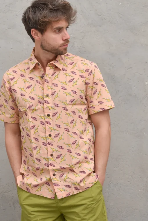 All-Over Printed Hawaiian Shirt