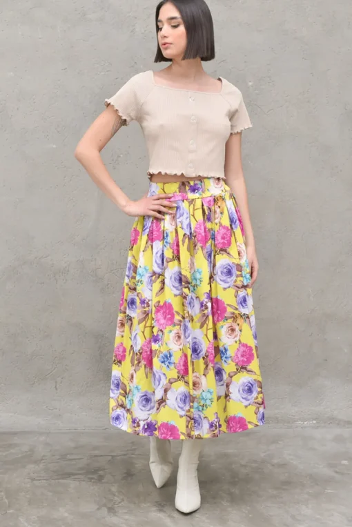 Babylock Ruffle Top - Light Beige