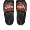 Beach Slippers Logo - Beige/Arancio Fluo