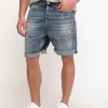 Bermuda Denim Scuro Rotto