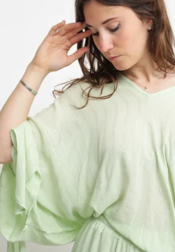 Blusa Manica Pipistrello - Ice Green