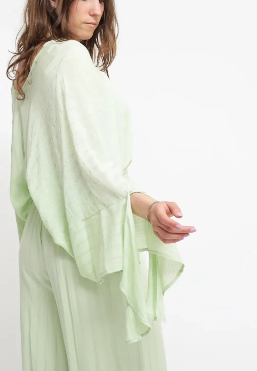 Blusa Manica Pipistrello - Ice Green