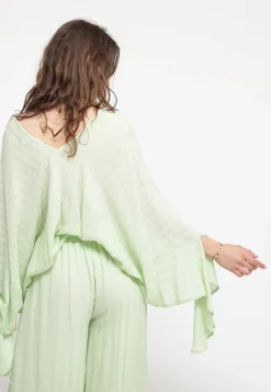 Blusa Manica Pipistrello - Ice Green