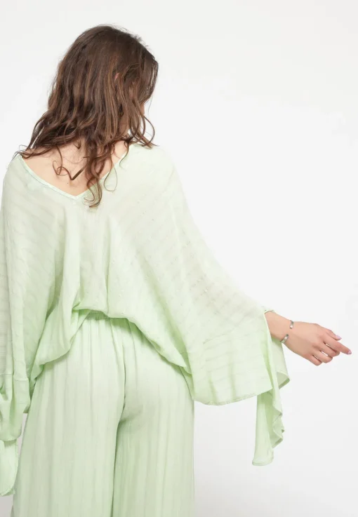Blusa Manica Pipistrello - Ice Green