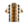 Bowling Shirt Short Sleeve Curcuma Brown