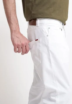 Bull Twisted Joebull Pantalone 5 Tasche - White