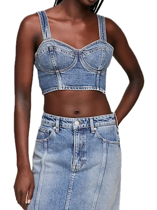 Bustier Top - Denim Medium