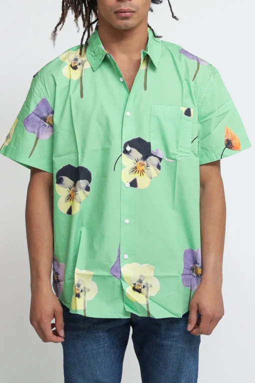 Camicia Redux Woven - Seaweed Green Multi