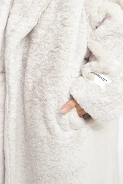 Cappotto Over Doppiopetto In Eco - Bianco Burro