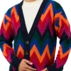 Cardigan Zigzag Garzato - Colore Unico