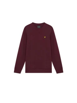 Crew Neck Sweatshirt - Burgundy