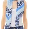Ecs Foulard Mix Animalier - Cielo