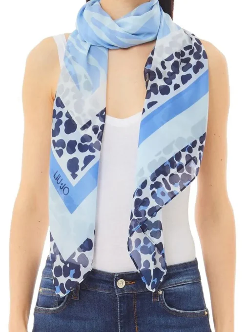Ecs Foulard Mix Animalier - Cielo