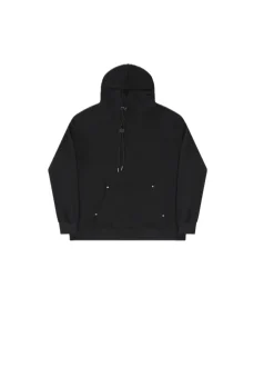 Embroydered Hoodie - Unique Black
