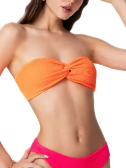 Fascia Fissa Con Nodo - Arancio Fluo