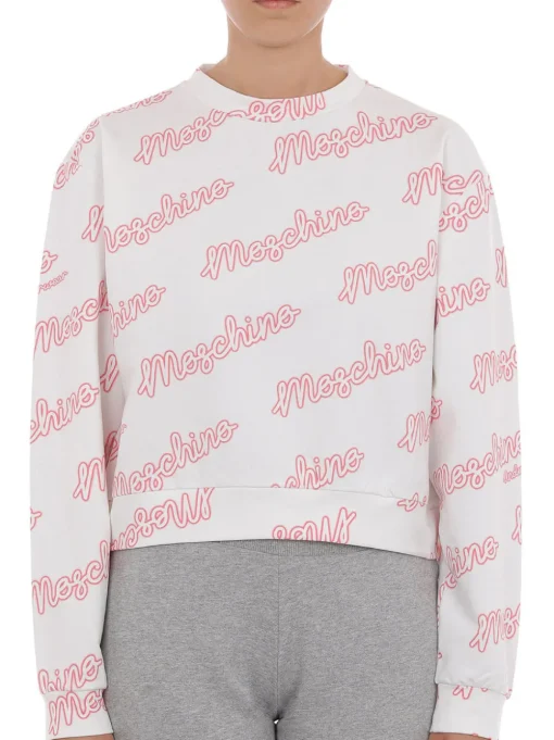 Felpa Stampa Moschino - Bianco