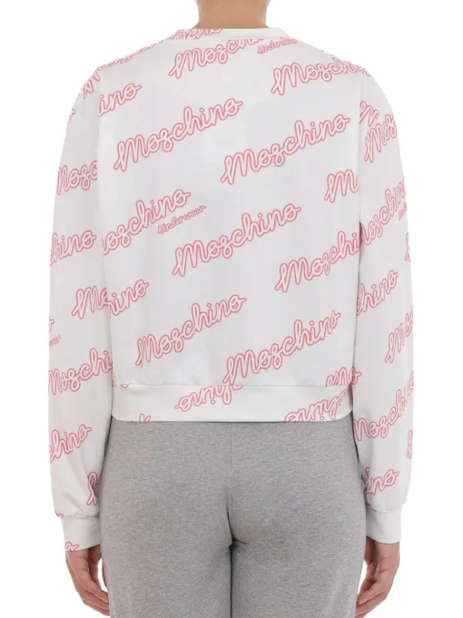 Felpa Stampa Moschino - Bianco