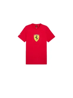 Ferrari Race Colored Big Shiel Tee - Rosso Corsa