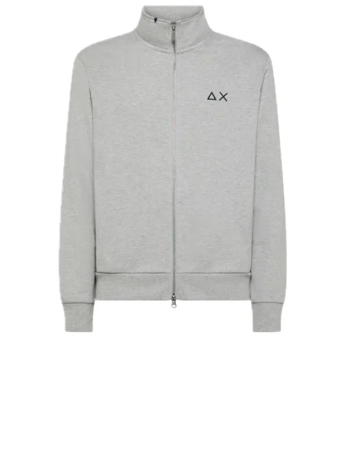 Full Zip Cotton Fl - Grigio Medio