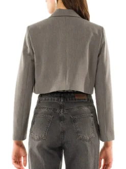 Giacca Cropped - Grigio