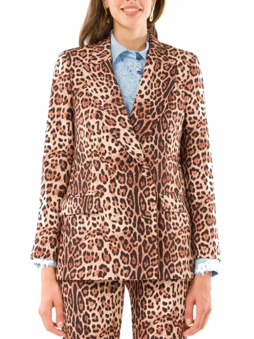 Giacca Doppiopetto Animalier