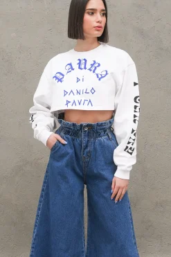 Gigi Crop T-Shirt - White Icarus