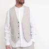 Gilet Uomo Righe - Sabbia