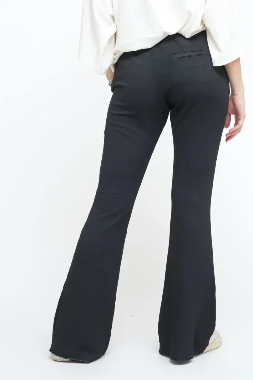 Graffiti Flare Salma Pant - Acid Black