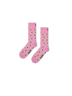 Happy Palm Socks - Pink