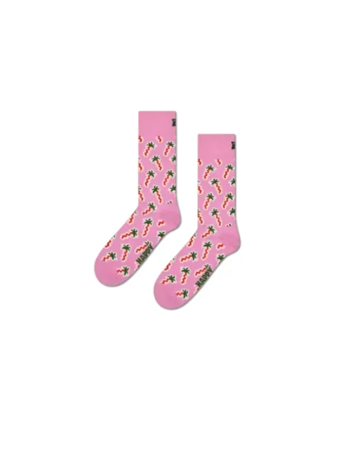 Happy Palm Socks - Pink