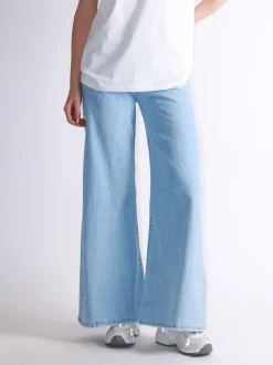 Jeans Palazzo Ampio Bleach - Colore Unico