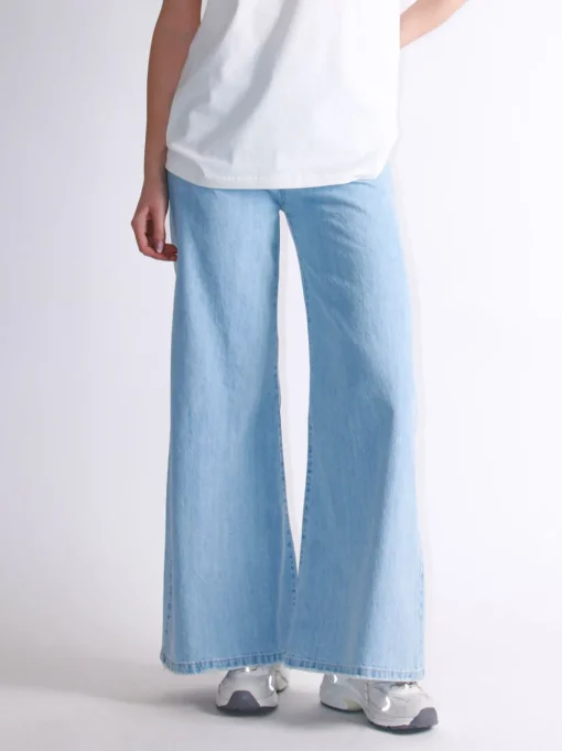 Jeans Palazzo Ampio Bleach - Colore Unico