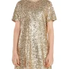 Ladies Dress - Gold Sequin