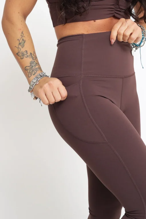 Ladies Leggins - Chocolate