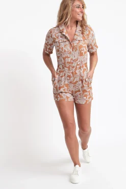 Ladies Playsuit - Desert Tribal