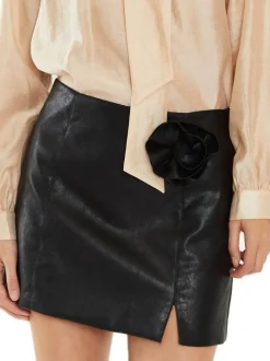 Ladies Skirt - Black Pu