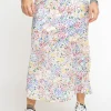 Ladies Skirt Painted Multi Floral