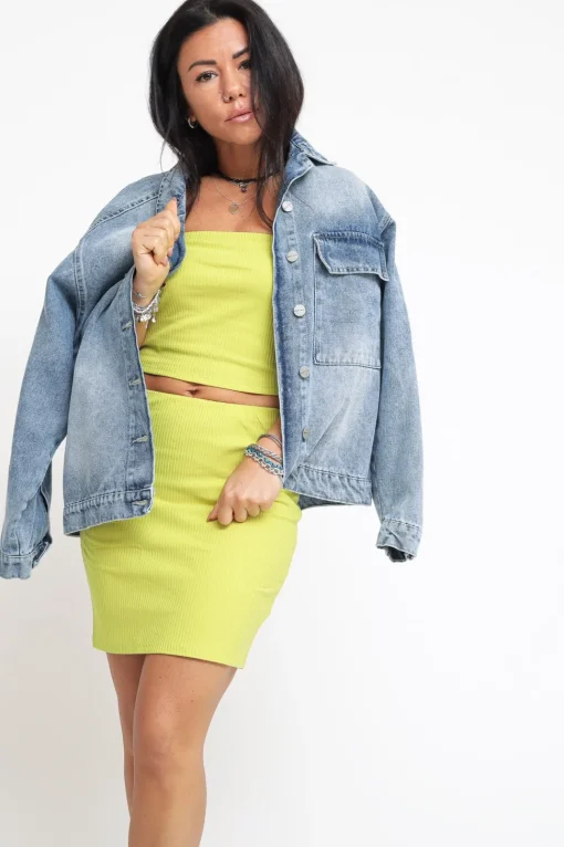 Ladies Top - Lime Rib