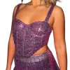 Ladies Top - Orchid Pink Sequin