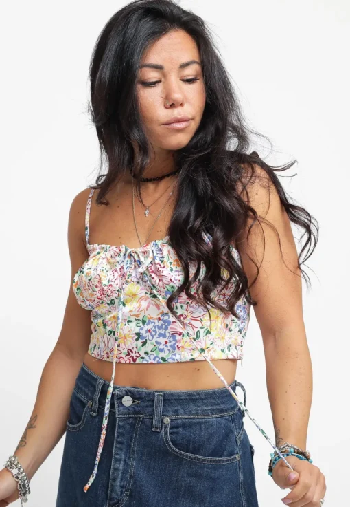 Ladies Top - Painted Multi Floral