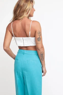 Ladies Top - White Satin