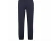 Long Pant Cotton Fl - Navy Blue