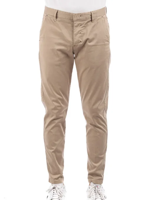 M Chinos Slim Raso - Cammello