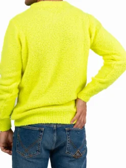 M Girocollo Rasato Rov - Giallo Fluo