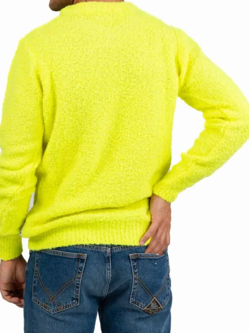 M Girocollo Rasato Rov - Giallo Fluo