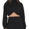 Maglia Lupetto Incrocio - Nero