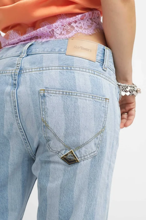 New Oksar Woman - Denim Laser Stripe